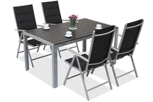 Set de grădină din aluminiu poliwood Verona pentru 4 persoane Garden Point