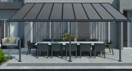 Acoperiș terasă exterioară Sierra Palram - Canopia 3 x 5,46 m antracit Heat Block