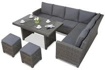 Colț exclusiv Bristol tehnorattan antracit Garden Point