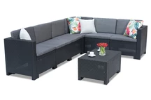 Coltar Technrattan cu masa Colorado Corner 6 antracit Bica