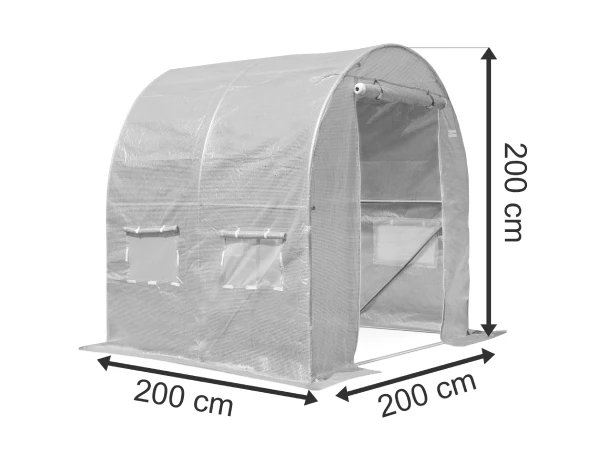 Wymiary produktu Folie pentru solar de grădină albă 2x2m Garden Point - 200x200x200