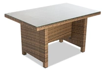 Masa mare de gradina din poli ratan Parma brown Garden Point