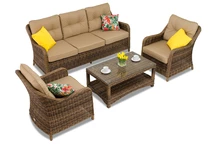 Mobilier Polyrattan Toledo Coffee 5 maro Garden Point