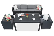 Set Technrattan Colorado Fiesta Max 6 antracit Bica