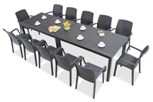 Set masa de gradina Houston / Indiana 12 antracit Bica