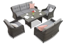 Toledo Apetito 7 techn rattan set de grădină antracit Garden Point
