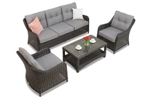 Toledo Coffee 5 tech rattan set antracit Garden Point