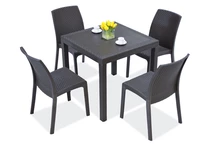 Un set de mobilier de gradina, techn rattan antracit Dallas / Virginia 4 Bica