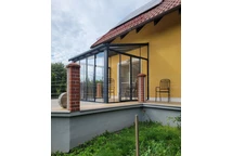 Grădină de iarnă Veranda Sanremo Palram - Canopia 3 x 3 m gri