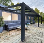 Colina de terasa din aluminiu Stockholm Palram 3,4 x 7,4 m, gri