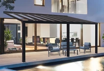 Colina de terasa din aluminiu Stockholm Palram 3,4 x 8,1 m, gri