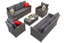 Mobila din ratan Parma Coffee 8 antracit Garden Point