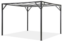 Cadru pergolă metalică pentru terasă Santorini, 3 x 3m, Antracit Garden Point