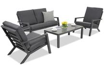 Mobilier de gradina Braga Coffee 4 Garden Point antracit