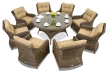 Mobilier de grădină Techn ratan Toledo Victoria 8 Garden Point maro