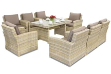 Mobilier de gradina din ratan Bristol Premium 8 Garden Point bej