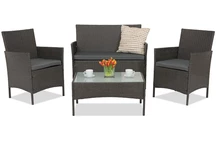 Mobilier de gradina din ratan Calabria Premium Garden Point antracit