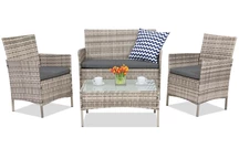 Mobilier de gradina din ratan Calabria Premium Garden Point gri