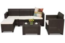 Mobilier lounge Technorattan Nebraska Relax Corner 5 maro Bica