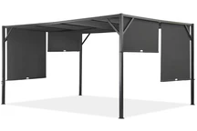 Pergolă metalică pentru terasă Santorini 3 x 3 m antracit Garden Point