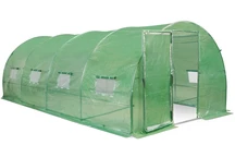 Polytunnel cu cadru metalic 3x6m Garden Point verde cu usa