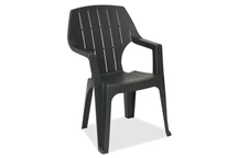 Scaun de gradina elegant Alta cu spatar inalt Bica antracit