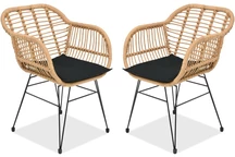 Scaun de terasa Malta Garden Point bej - set de 2