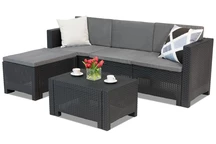 Un set de mobilier lounge tehnorattan Colorado Relax antracit Bica
