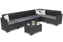 Coltar Technrattan cu masa Nebraska Corner Max 7, antracit Bica