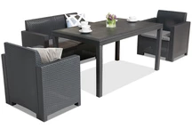 Mobila din ratan Nebraska Apetito Antracit Bica