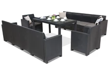 Mobila ratan Nebraska Apetito Max 10 antracit Bica