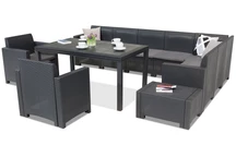 Mobila ratan Nebraska Comida Max 9 antracit Bica