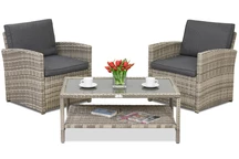 Mobilier de grădină Monaco Terasă Garden Point gri deschis