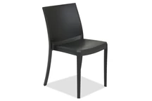 Scaun poli ratan Perla antracit Bica / fotolii de grădină ieftine