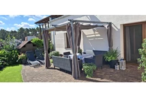 Perdele antracit pentru pergola terasă La Palma 3x3 Garden Point