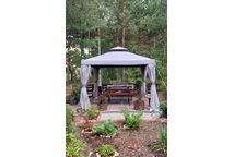 Perdele gri pentru pavilion Valencia 3x3 m Garden Point