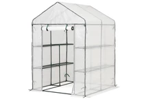 Mini sera pentru gradina 1,4 x 1,4 x 2 Garden Point alb