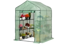 Mini sera pentru gradina 1,4 x 1,4 x 2 Garden Point verde / pat de grădină