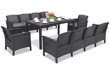 Mobila ratan Venezia Apetito Max 10 antracit Bica