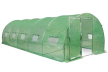 Polytunnel cu cadru metalic 3x8m Garden Point verde cu usa