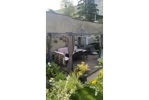 Pergolă retractabilă cu perdele La Palma 3x4 Garden Point antracit