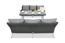 Mobilier de grădină Bilbao Apetito cu masă pentru 6 Garden Point antracit