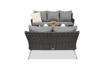 Mobilier de grădină Bilbao Coffee cu o măsuță pentru 5 persoane Garden Point antracit