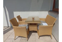 Mobilier de grădină din tehnoratan Valetta Garden Point, bej