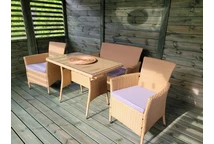 Mobilier de grădină din tehnoratan Valetta Garden Point, bej
