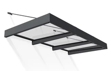 Copertină pentru ușă din aluminiu Sophia XL 1,4 x 2,9 m Palram - Canopia antracit