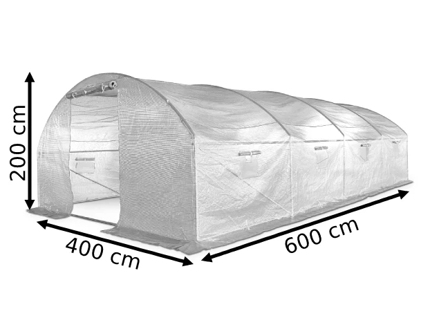 Wymiary produktu Folie solar 4x10m Garden Point, verde - 400x1000x200