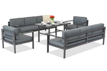 Garden Point Porto Apetito 8 set de mobilier de grădină antracit