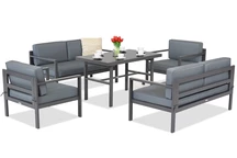 Garden Point Porto Apetito Set de mobilier de grădină Porto Apetito 6 antracit