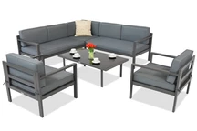 Garden Point Porto Corner Corner 6 set de mobilier de colț antracit